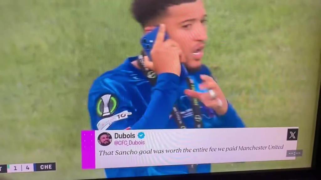 直接攤牌！桑喬賽后在場上煲電話粥，大聲說自己不回曼聯(lián)